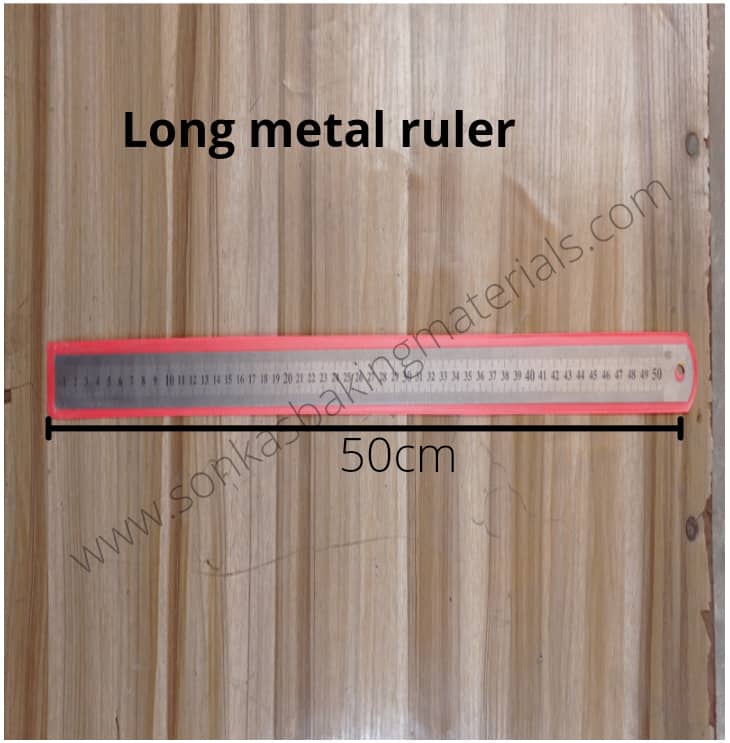 Long Metal Ruler - Sonkas Business Baking Materials